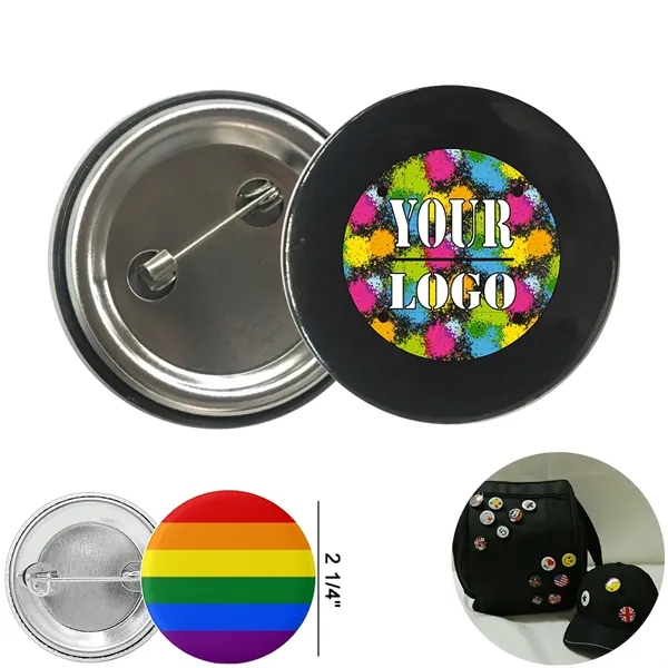 2 1/4" Round Badge Pin - 2 1/4" Round Badge Pin - Image 0 of 0