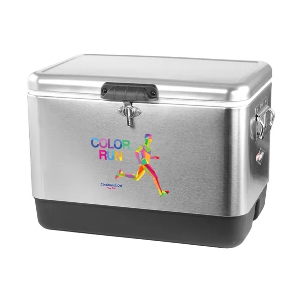 Coleman® 54 Qt. Steel-Belted® Stainless Steel Cooler - Coleman® 54 Qt. Steel-Belted® Stainless Steel Cooler - Image 1 of 5