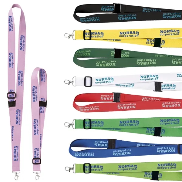 1" Adjustable Polyester Lanyard - 1" Adjustable Polyester Lanyard - Image 1 of 1