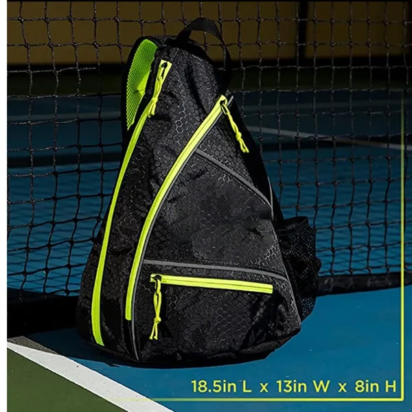 Pickleball Backpack Adjustable Sling Bag w/Fence Hook - Pickleball Backpack Adjustable Sling Bag w/Fence Hook - Image 1 of 2