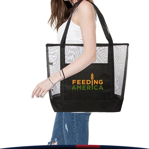 Jolie Mesh Beach Bag - Jolie Mesh Beach Bag - Image 1 of 5