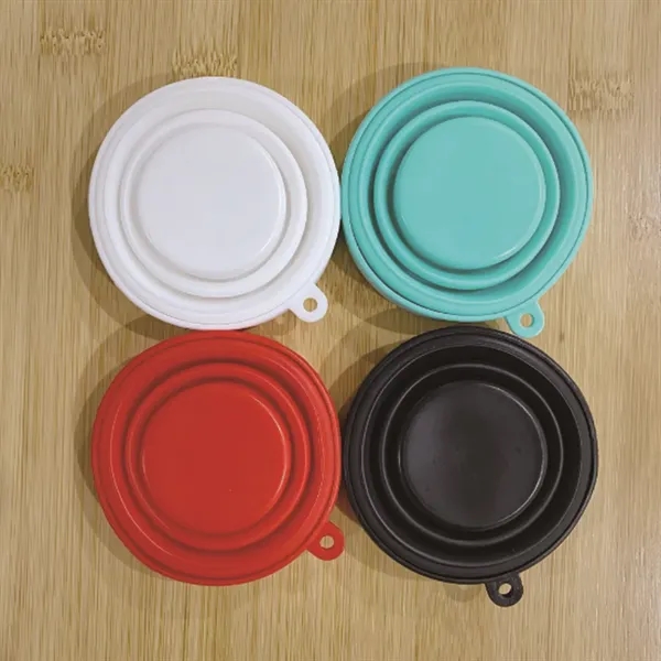 Reusable Food Grade Folding  Silicone Mug with Lids - Reusable Food Grade Folding  Silicone Mug with Lids - Image 2 of 4