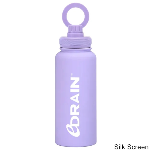 34 oz Vacuum Thermal Water Cup with Rotating Phone Holder - 34 oz Vacuum Thermal Water Cup with Rotating Phone Holder - Image 14 of 29