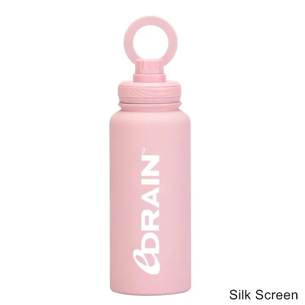 34 oz Vacuum Thermal Water Cup with Rotating Phone Holder - 34 oz Vacuum Thermal Water Cup with Rotating Phone Holder - Image 16 of 29