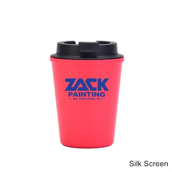 12 oz Mini Double Wall Wheat Straw Coffee Car Cup With Lid - 12 oz Mini Double Wall Wheat Straw Coffee Car Cup With Lid - Image 7 of 12