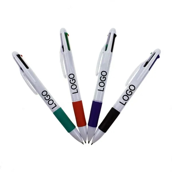 4-In-1 Retractable Ballpoint Pen - 4-In-1 Retractable Ballpoint Pen - Image 0 of 2