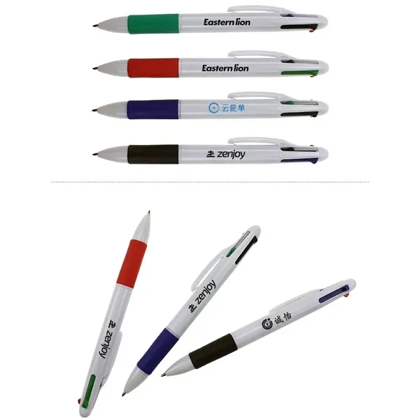 4-In-1 Retractable Ballpoint Pen - 4-In-1 Retractable Ballpoint Pen - Image 2 of 2