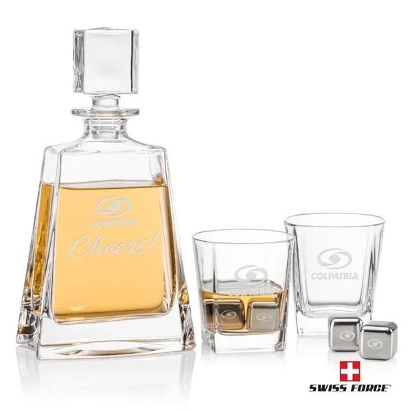 Arcadia Decanter Set & Ice Cubes