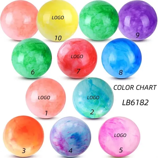 Inflatable Yoga Marbleized Bouncy Balls for Kids Outdoor Fun - Inflatable Yoga Marbleized Bouncy Balls for Kids Outdoor Fun - Image 1 of 5