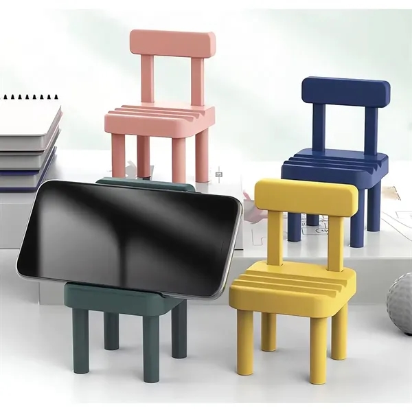Multi-Angle Universal  Chair Shape Cell Phone Stand - Multi-Angle Universal  Chair Shape Cell Phone Stand - Image 4 of 4
