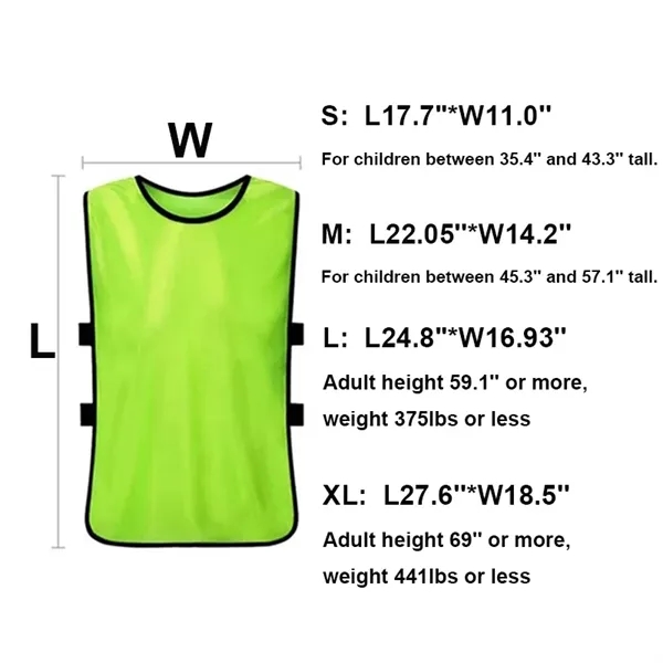 Custom Polyester Scrimmage Vests Sport Pinnies Soccer Bibs - Custom Polyester Scrimmage Vests Sport Pinnies Soccer Bibs - Image 1 of 3