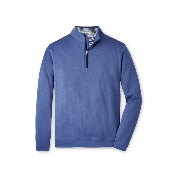 Peter Millar Men's Perth Performance Melange Quarter-Zip - Peter Millar Men's Perth Performance Melange Quarter-Zip - Image 7 of 11