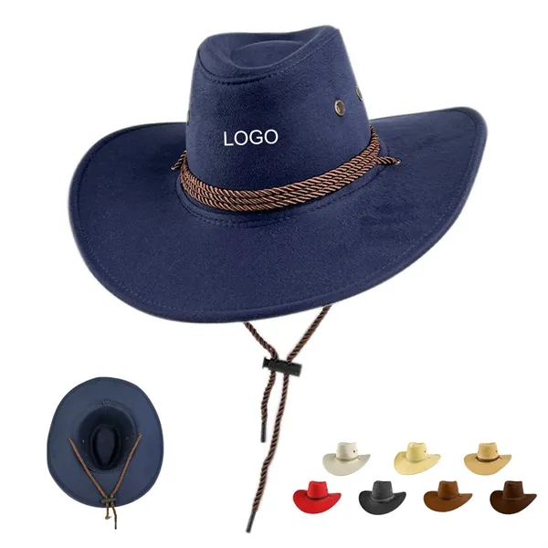 Suede Western Cowboy Hat - Suede Western Cowboy Hat - Image 0 of 5