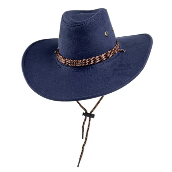 Suede Western Cowboy Hat - Suede Western Cowboy Hat - Image 1 of 5