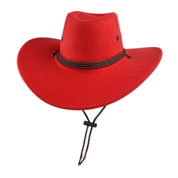 Suede Western Cowboy Hat - Suede Western Cowboy Hat - Image 5 of 5