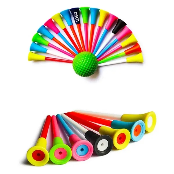 Golf Tees Plastic With Rubber Cushion - Golf Tees Plastic With Rubber Cushion - Image 0 of 3