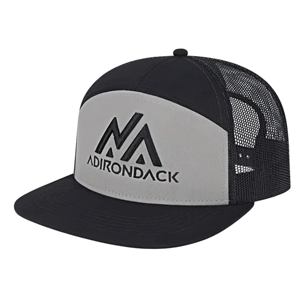 7 Panel Trucker Mesh Back Cap - 7 Panel Trucker Mesh Back Cap - Image 0 of 12