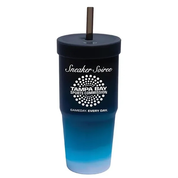 Silicone 32oz Tumbler ( with Lid & Straw ) - Silicone 32oz Tumbler ( with Lid & Straw ) - Image 0 of 1