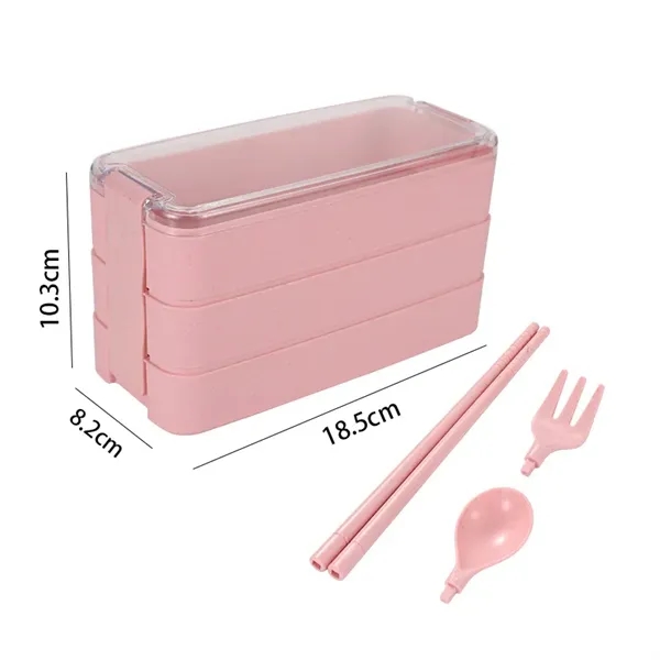 900ml Wheat Straw Lunch Bento Box - 900ml Wheat Straw Lunch Bento Box - Image 1 of 7