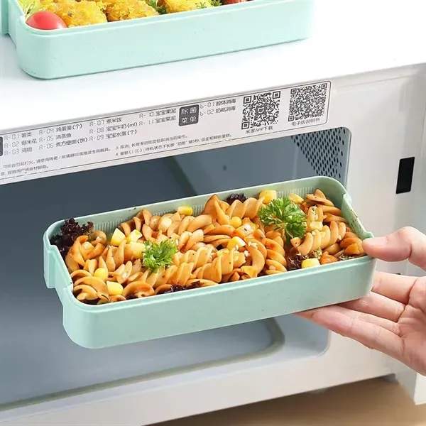900ml Wheat Straw Lunch Bento Box - 900ml Wheat Straw Lunch Bento Box - Image 7 of 7