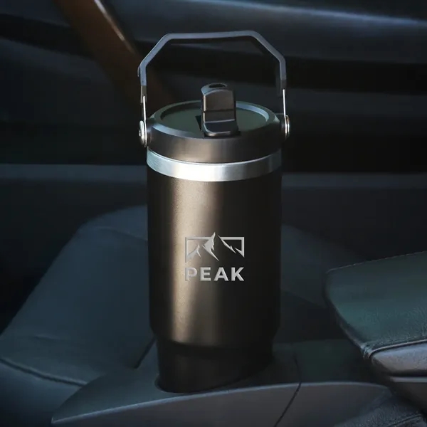 Voyager 30 oz. Flip Straw Tumbler - Voyager 30 oz. Flip Straw Tumbler - Image 4 of 5