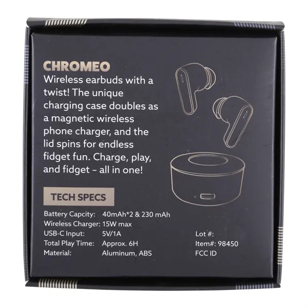 Chromeo Wireless Earbuds And Wireless Charger - Chromeo Wireless Earbuds And Wireless Charger - Image 7 of 17