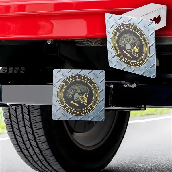 Metal Trailer Hitch Cover - Metal Trailer Hitch Cover - Image 4 of 6
