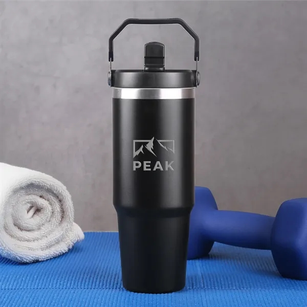 Custom Voyager 30 oz. Flip Straw Tumbler