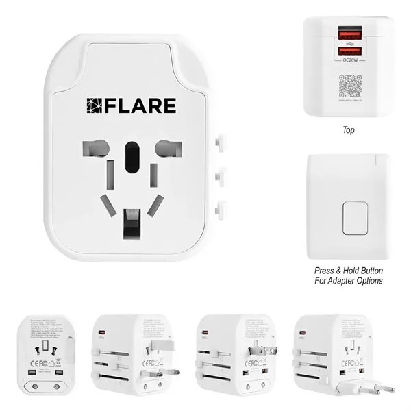 Custom International Travel Adapter