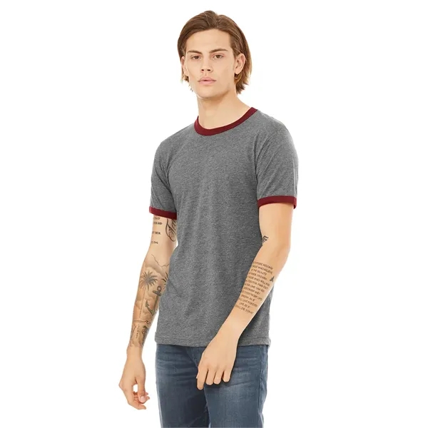 Bella + Canvas Men's Jersey Short-Sleeve Ringer T-Shirt - Bella + Canvas Men's Jersey Short-Sleeve Ringer T-Shirt - Image 7 of 7