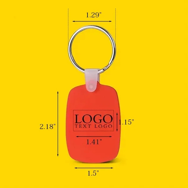 Oval Shaped Silicone Keychain - Oval Shaped Silicone Keychain - Image 27 of 27