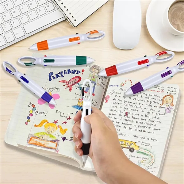 4-Color Retractable Ballpoint Pen - 4-Color Retractable Ballpoint Pen - Image 4 of 4