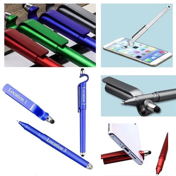 3 in 1 Phone Holder + Capacitive Stylus + Ballpoint Pens - 3 in 1 Phone Holder + Capacitive Stylus + Ballpoint Pens - Image 1 of 1