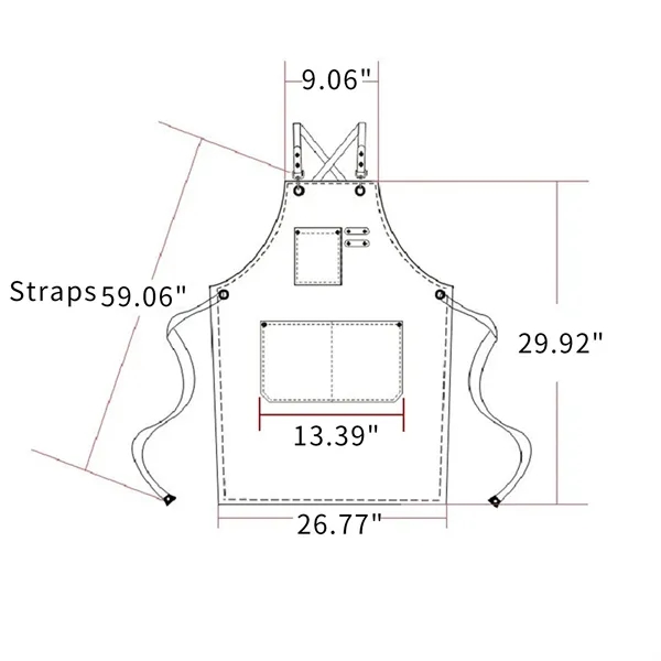 Large Pockets Chef Aprons - Large Pockets Chef Aprons - Image 5 of 5