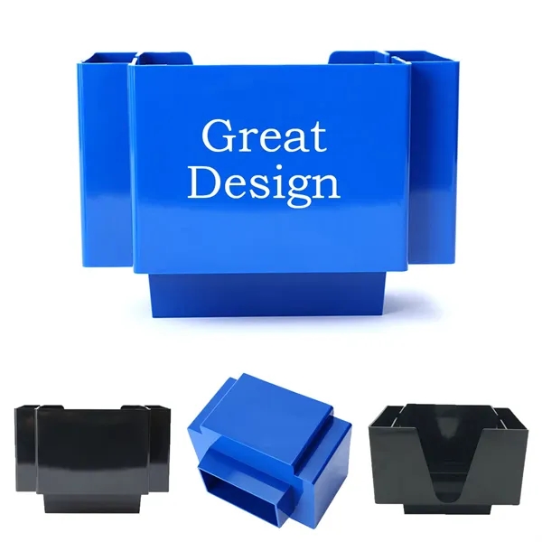 Napkin Caddy / Holder With 2 Side Straw Pockets - Napkin Caddy / Holder With 2 Side Straw Pockets - Image 0 of 2