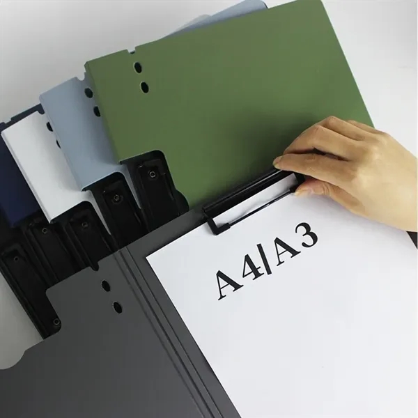 A4 Clipboards Folding Document Folder With Metal Clip - A4 Clipboards Folding Document Folder With Metal Clip - Image 3 of 4