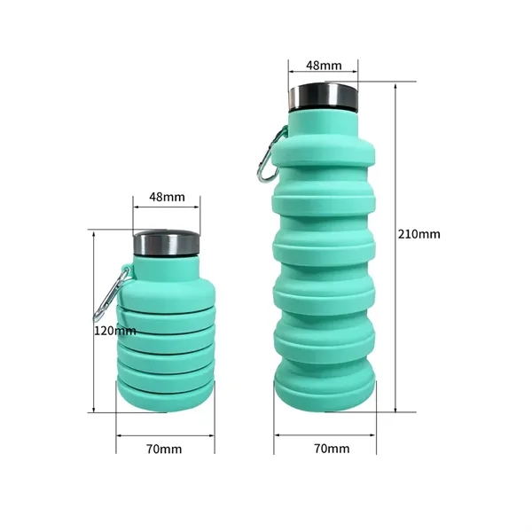 Travel Telescopic Silicone Water Bottle - Travel Telescopic Silicone Water Bottle - Image 1 of 4