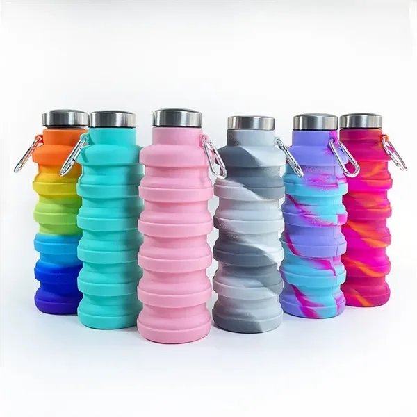 Travel Telescopic Silicone Water Bottle - Travel Telescopic Silicone Water Bottle - Image 3 of 4