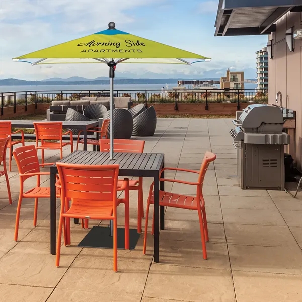 7.5' Heavy Duty Square Umbrella with Steel Base - 7.5' Heavy Duty Square Umbrella with Steel Base - Image 7 of 10