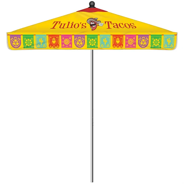 7.5' Heavy Duty Square Umbrella with Valance Kit - 7.5' Heavy Duty Square Umbrella with Valance Kit - Image 0 of 9