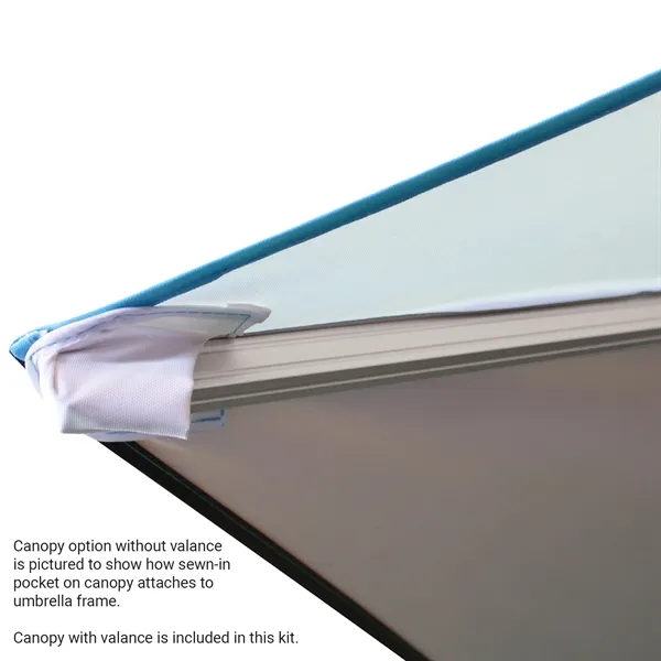 7.5' Heavy Duty Square Umbrella with Valance Kit - 7.5' Heavy Duty Square Umbrella with Valance Kit - Image 4 of 9
