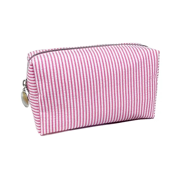 Striped Travel Cosmetic Bag - Striped Travel Cosmetic Bag - Image 1 of 5