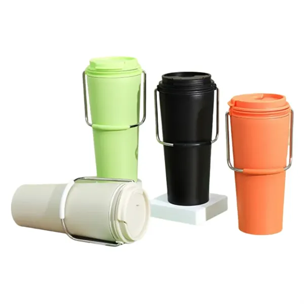 Stainless Steel Handle Insulated Mug - Stainless Steel Handle Insulated Mug - Image 0 of 5