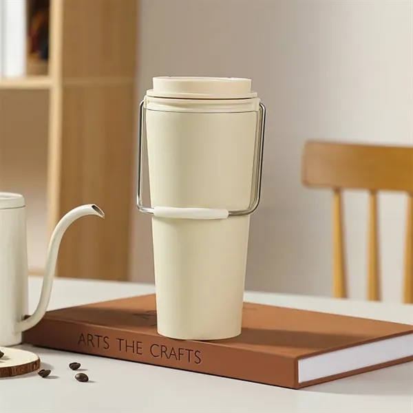 Stainless Steel Handle Insulated Mug - Stainless Steel Handle Insulated Mug - Image 1 of 5