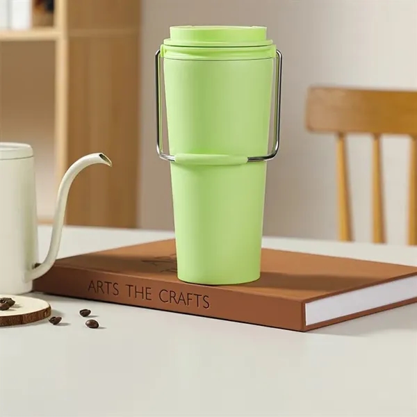 Stainless Steel Handle Insulated Mug - Stainless Steel Handle Insulated Mug - Image 3 of 5