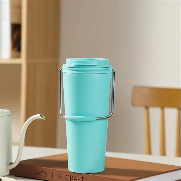 Stainless Steel Handle Insulated Mug - Stainless Steel Handle Insulated Mug - Image 4 of 5
