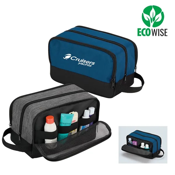 rPET Dopp Kit - Compact Travel Toiletry & Overnight Bag - rPET Dopp Kit - Compact Travel Toiletry & Overnight Bag - Image 0 of 2