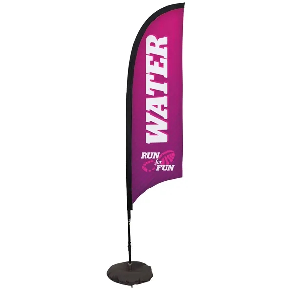 7' Premium Razor Sail Sign Flag, 1-Sided, Scissor Base - 7' Premium Razor Sail Sign Flag, 1-Sided, Scissor Base - Image 0 of 4
