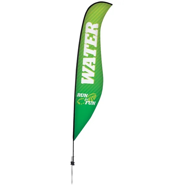 17' Premium Sabre Sail Sign Flag, 1-Sided, Ground Spike - 17' Premium Sabre Sail Sign Flag, 1-Sided, Ground Spike - Image 0 of 5