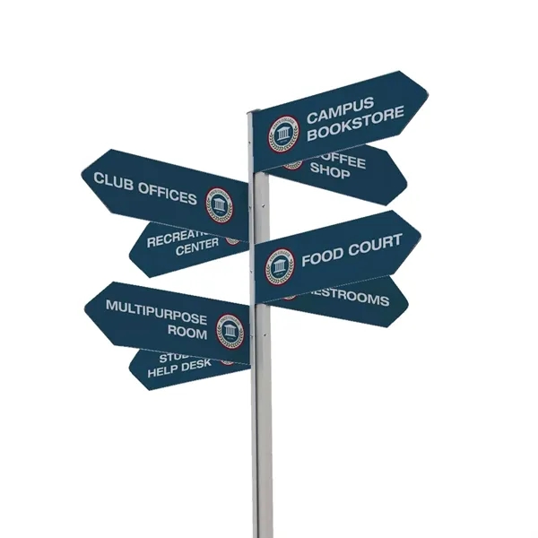Wayfinding Arrow Sign Post Kit (with Eight Signs) - Wayfinding Arrow Sign Post Kit (with Eight Signs) - Image 1 of 6